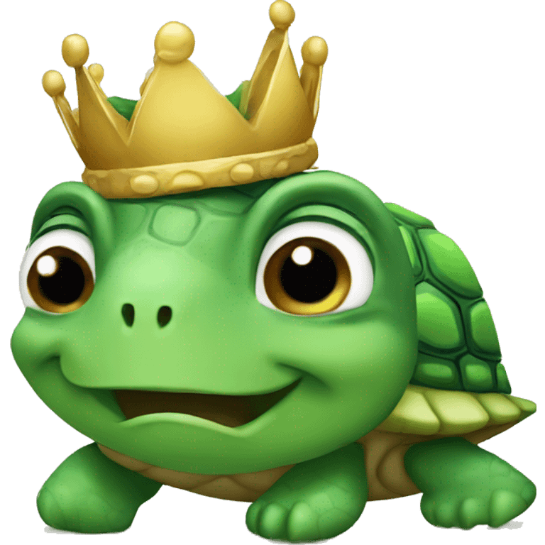 turtle with crown emoji