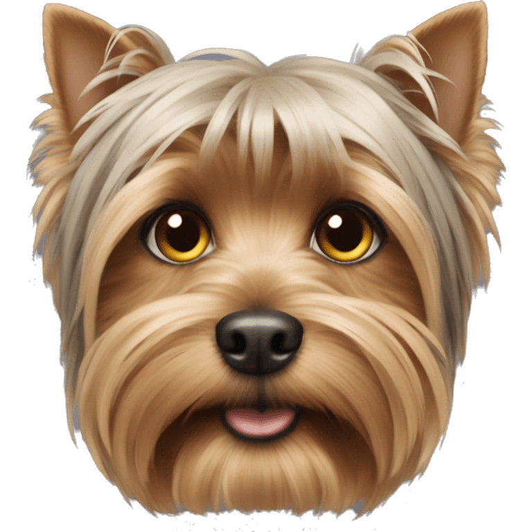 A male Yorkshire terrier  emoji