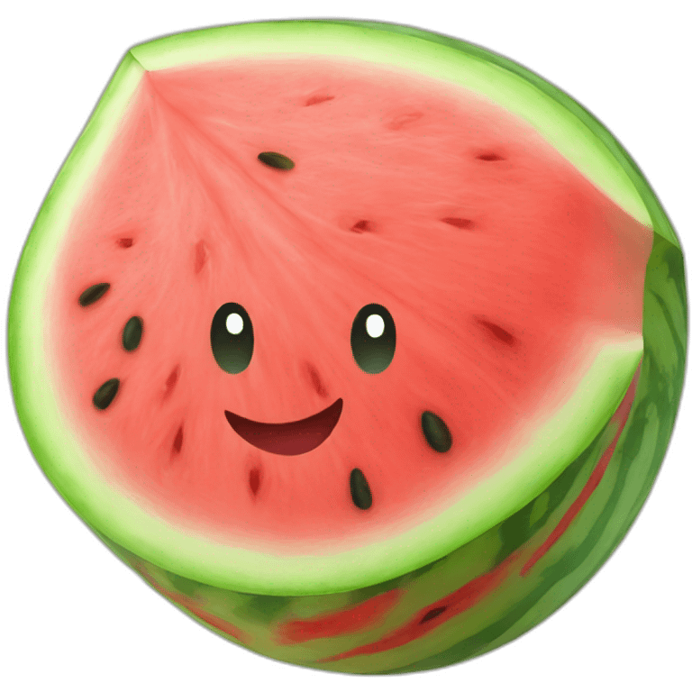 Watermelon red emoji