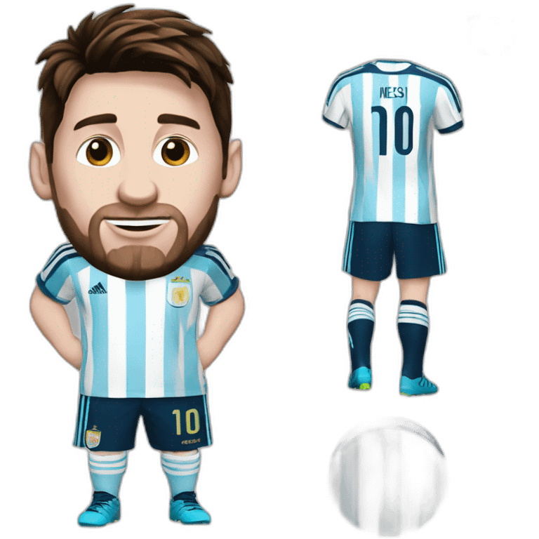 Messi remera argentina  emoji