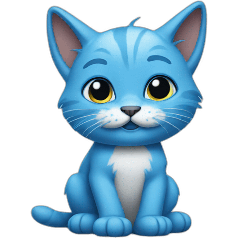 Blue smurf cat meme emoji