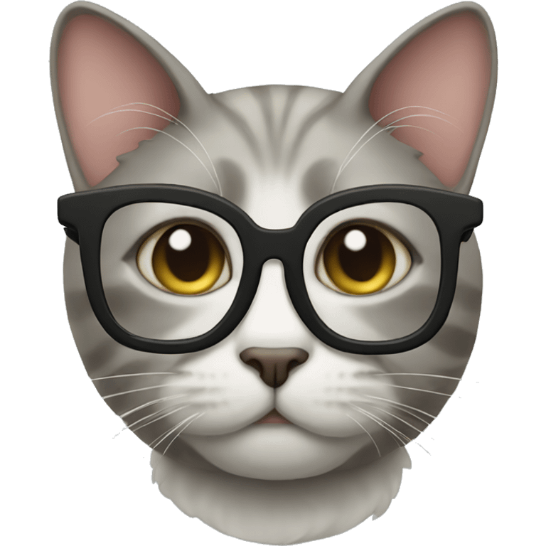 cat with glasses  emoji