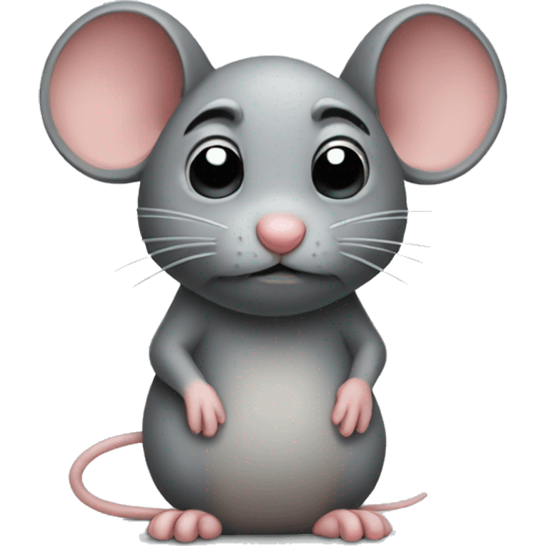 Sad mouse  emoji