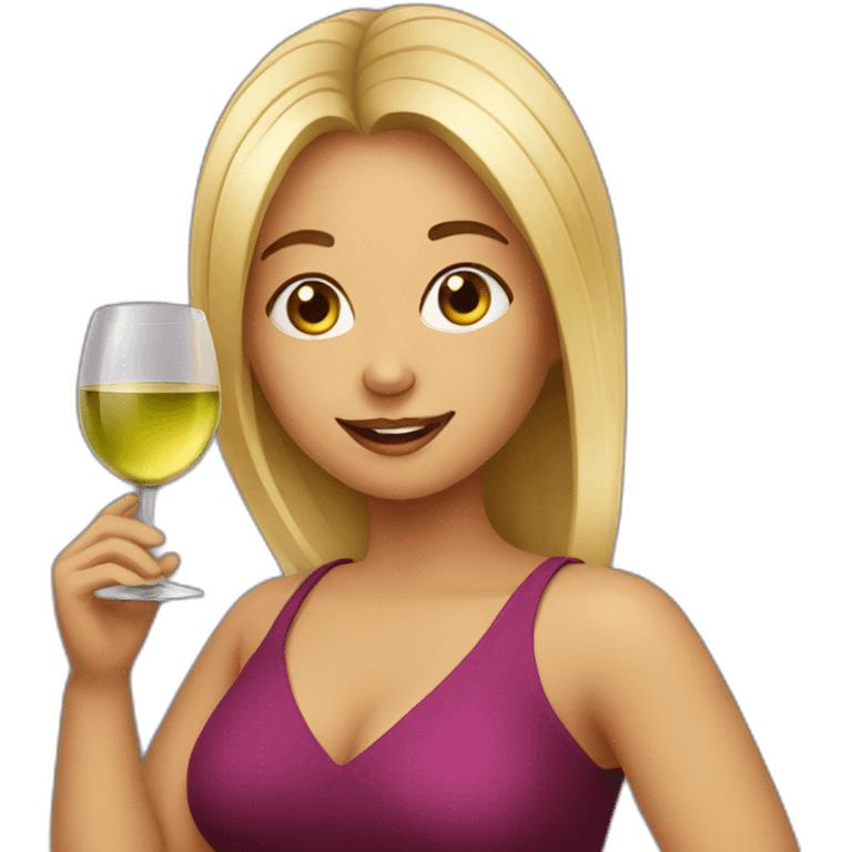 Wine girl  emoji