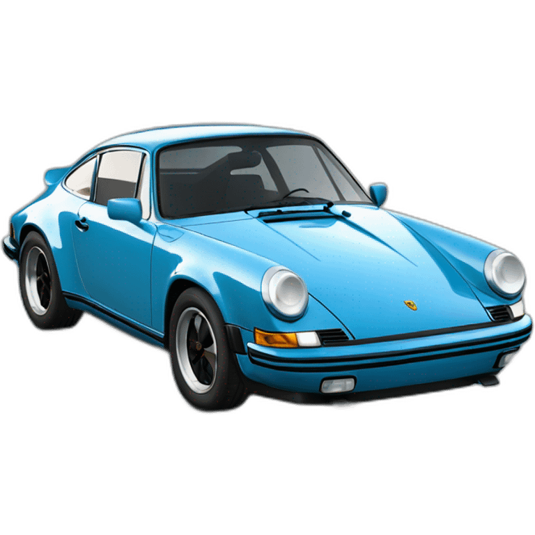 porsche 911 Sally blue emoji