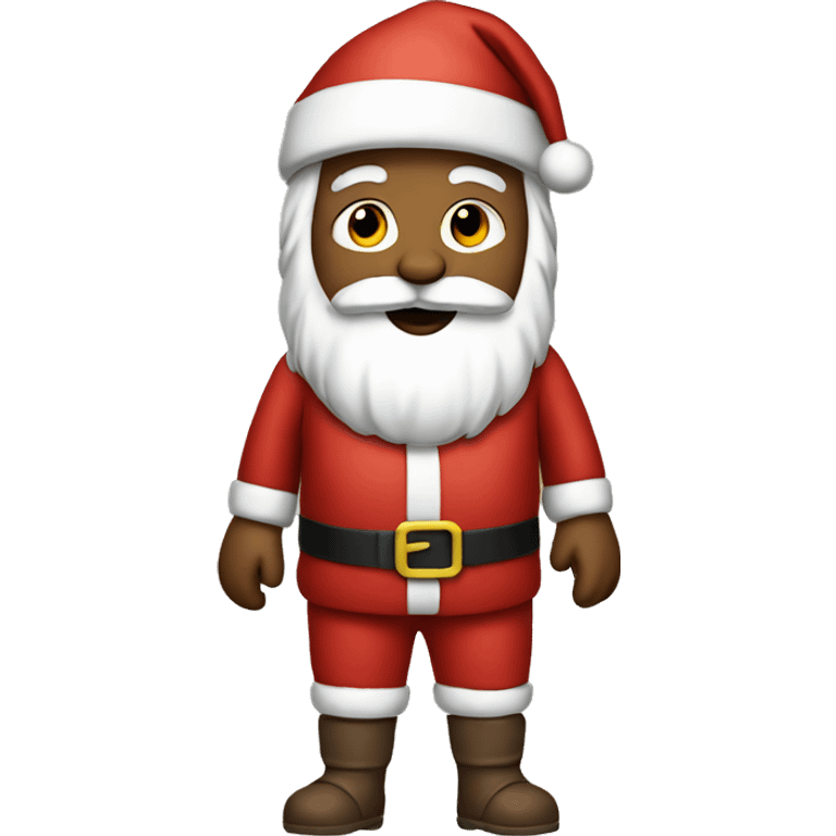 Santa wearing jumpsuit  emoji