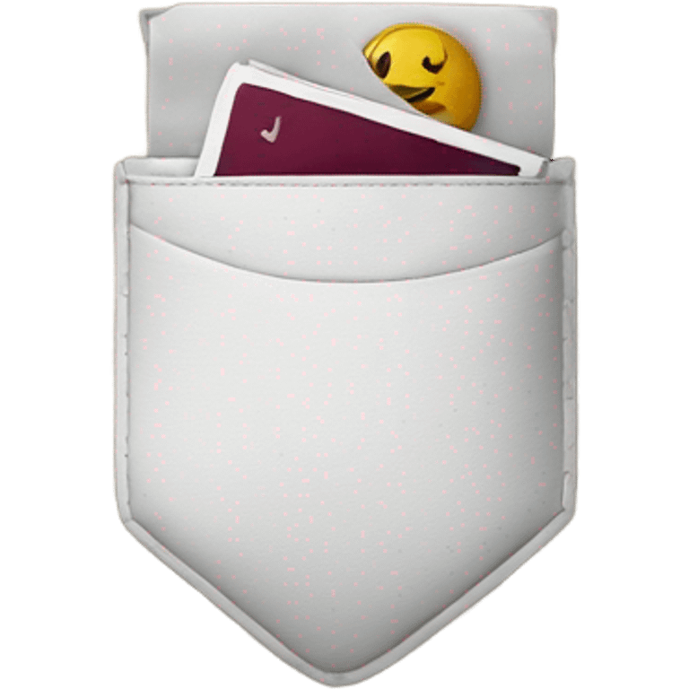 A pocket  emoji