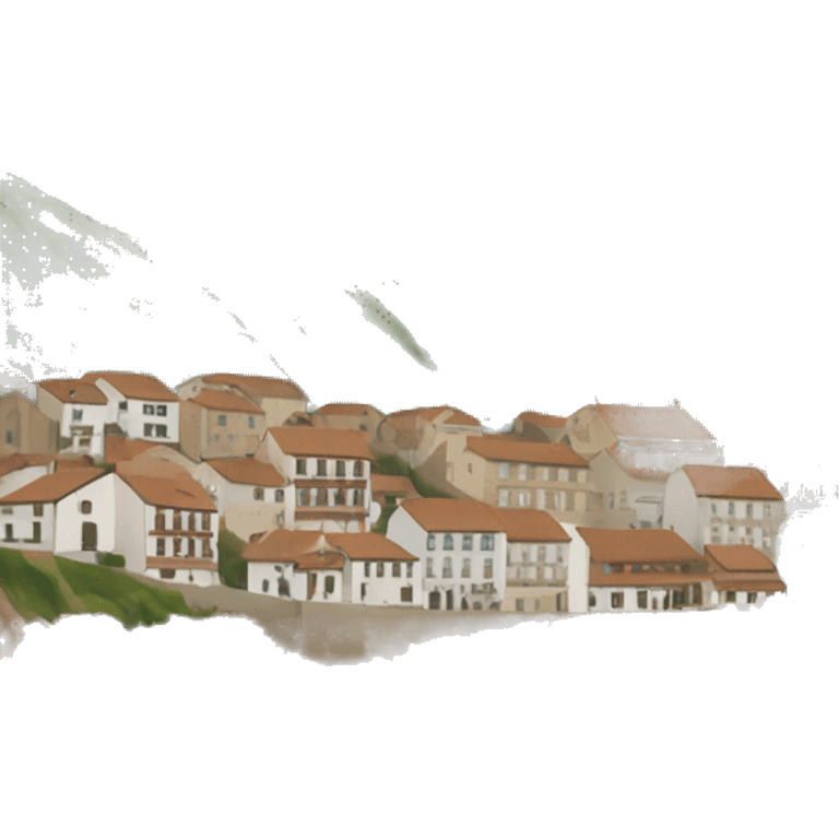 An image of the costal basque village named Mutriku, Spain emoji