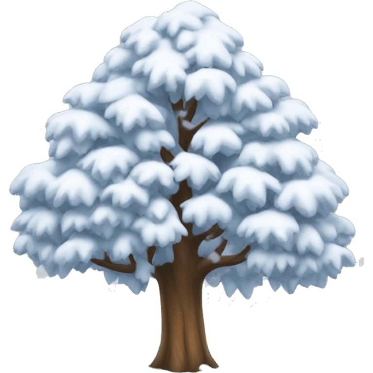 1 snowy tree emoji