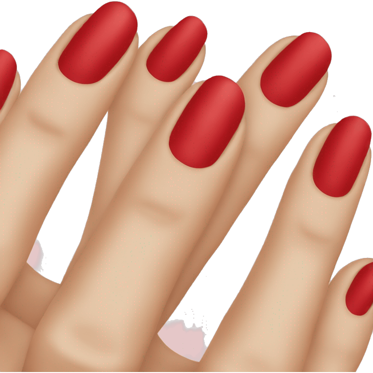 Red nails  emoji