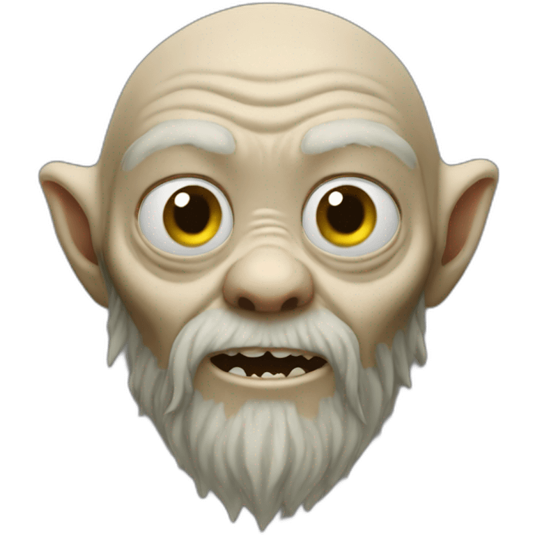 Gollum with a brown beard emoji