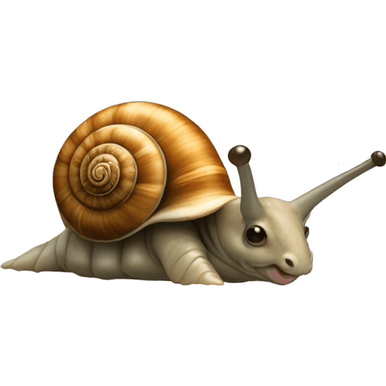 Escargot avec tête de rhinocéros emoji