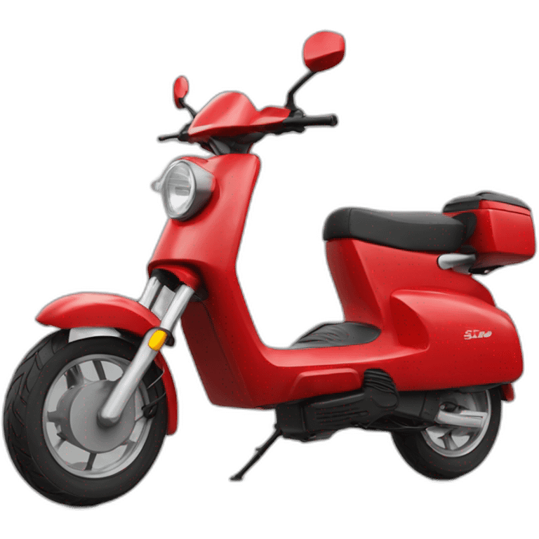 red electric moped emoji