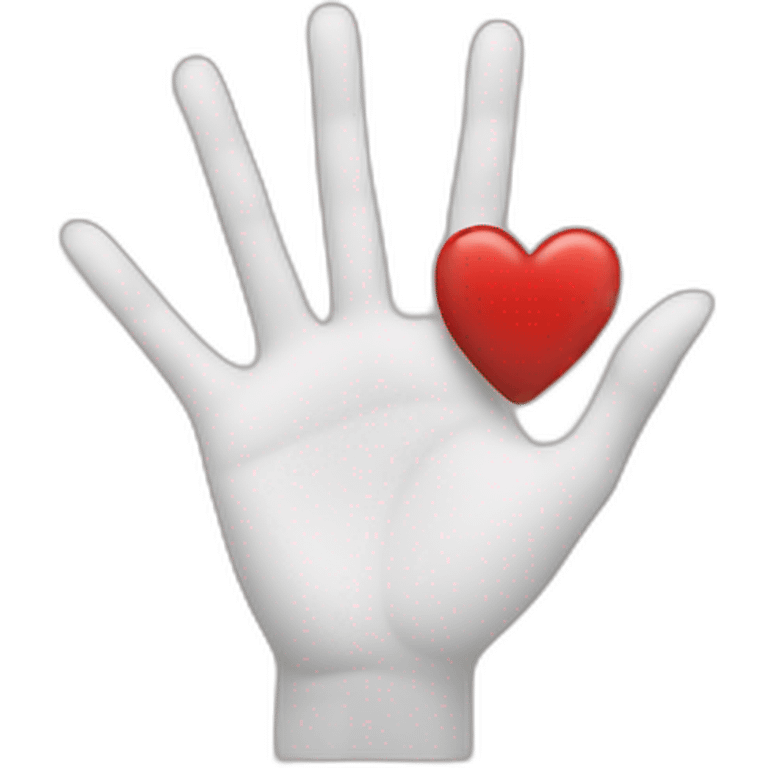 Hands do à heart emoji