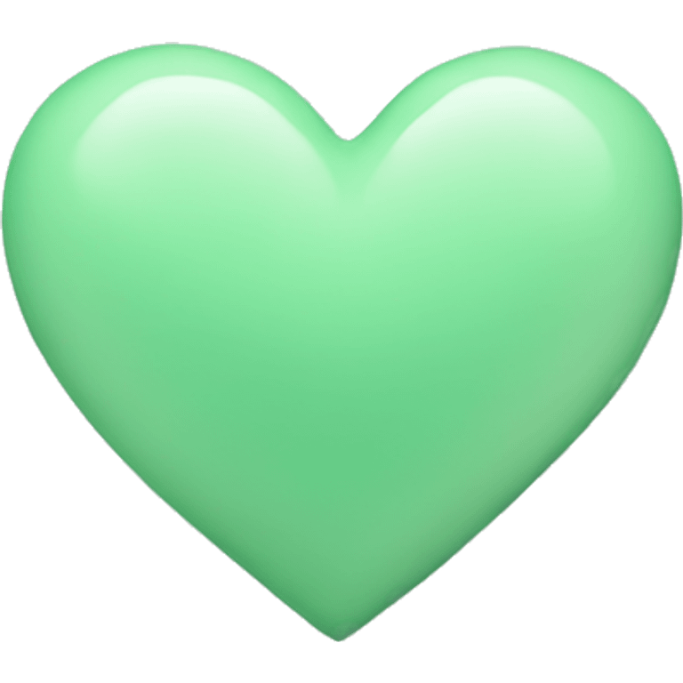 Pastel green heart emoji