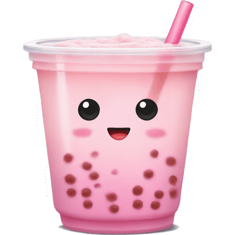 Light pink bubble tea emoji