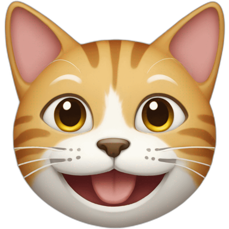 happy face cat emoji