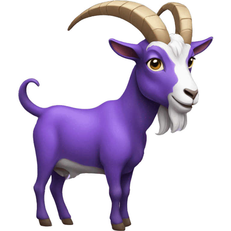 Purple goat emoji