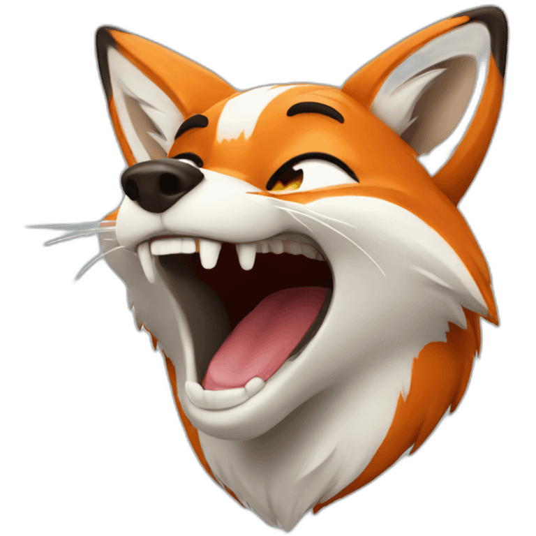 fox laughing emoji