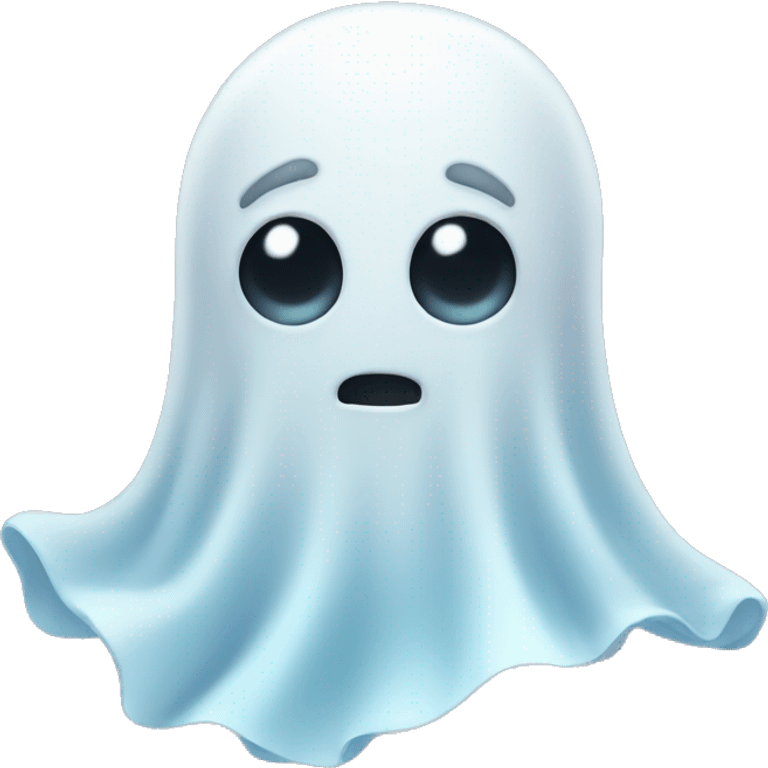 Strong, cute ghost emoji