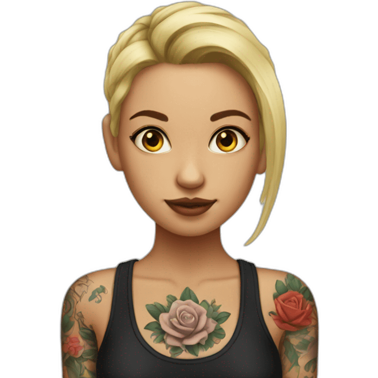 tattoed girl emoji