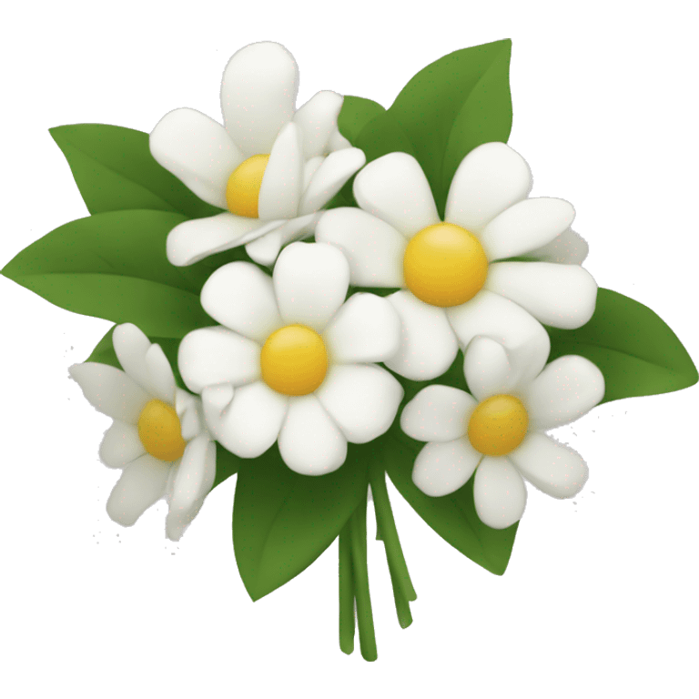 white flower bouquet emoji