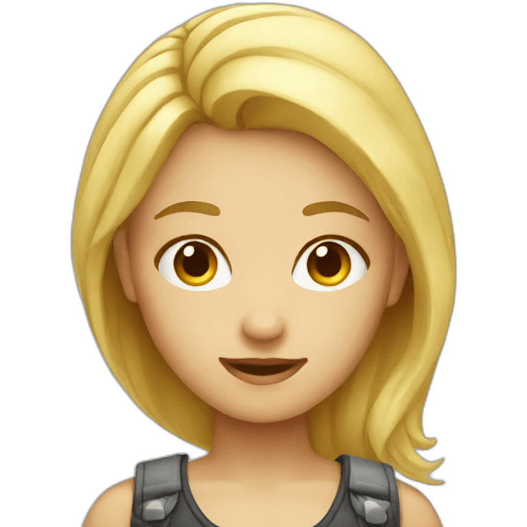 blond girl ux designer emoji