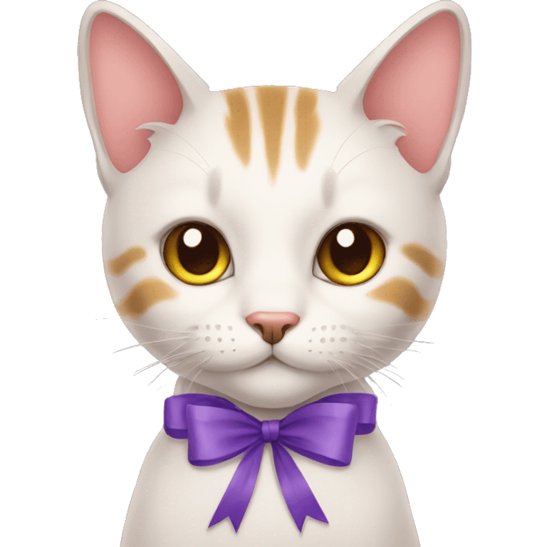 Cat with ribbon  emoji