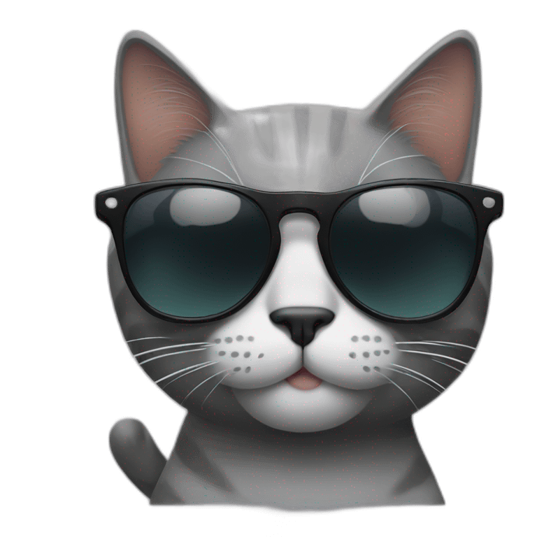 Cat with sunglasses emoji