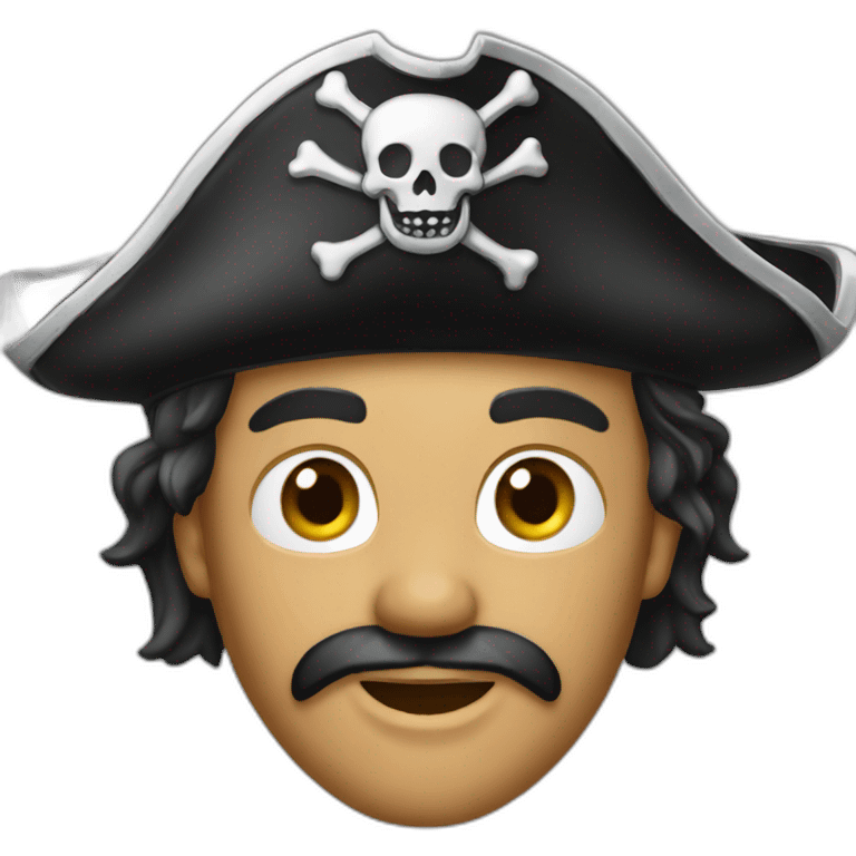 Chat obèse pirate emoji