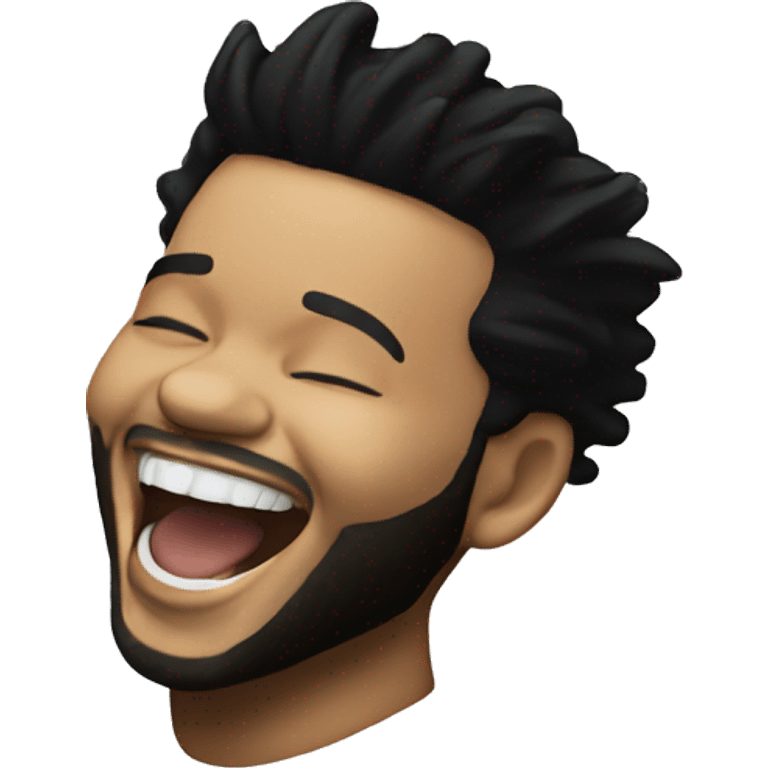 The Weeknd laughing emoji