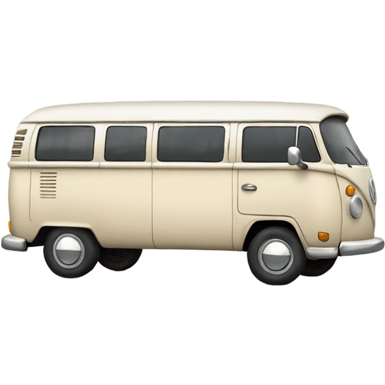 Cream colored vw bus emoji