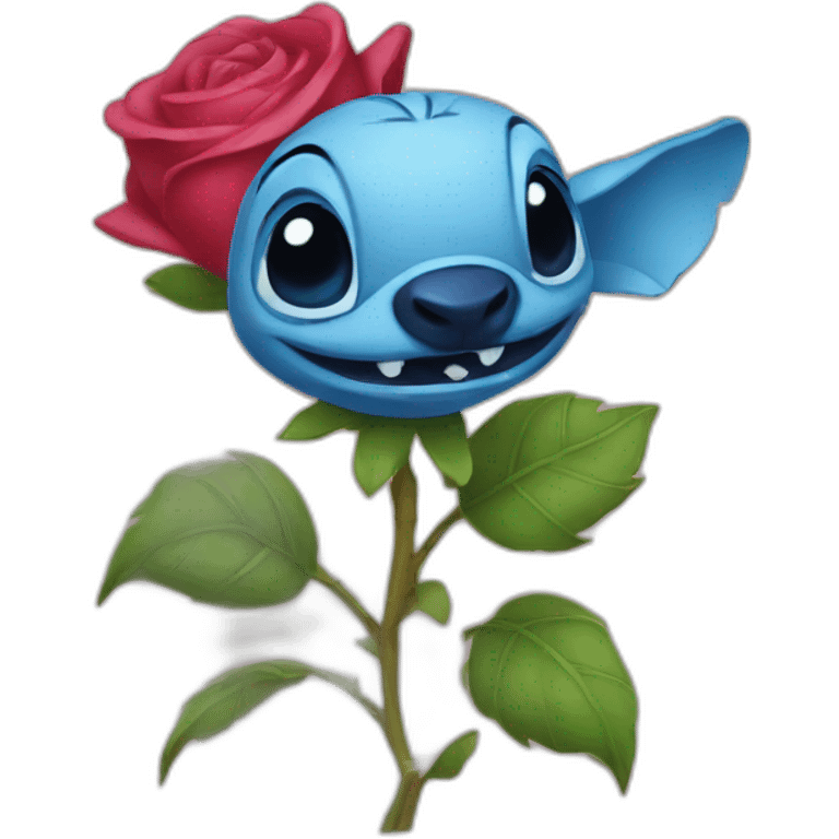 Stitch rose emoji