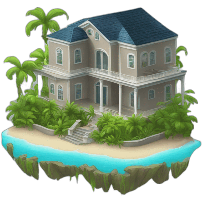 Gay home island mansion complex  emoji