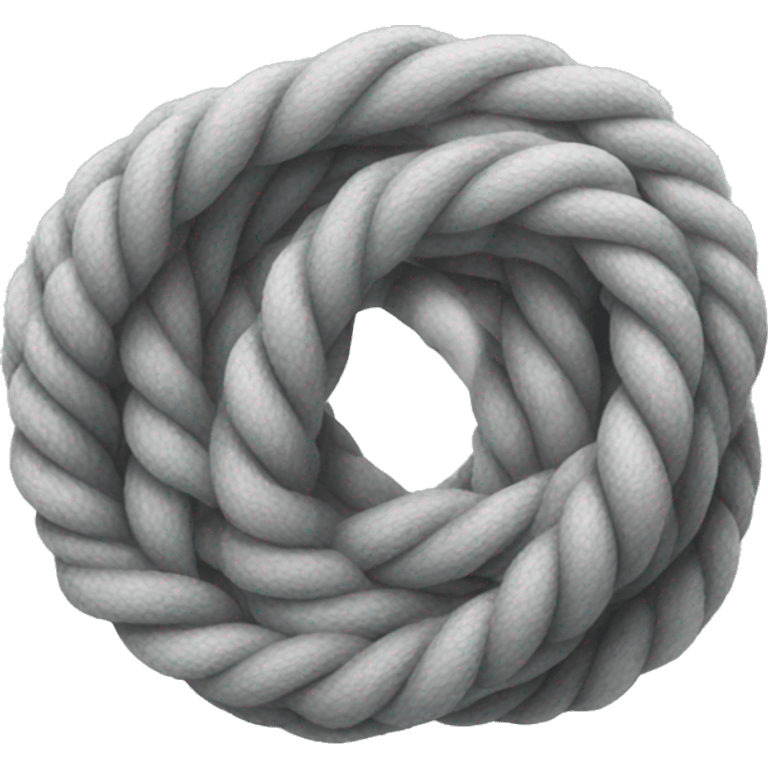 a tight light grey rope  emoji