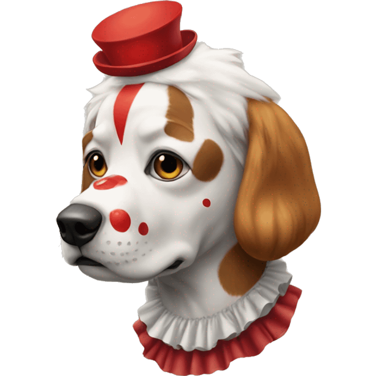 Payaso y perro emoji