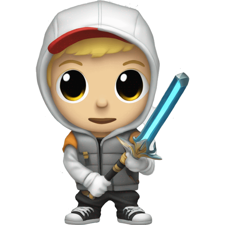 Eminem with a saber emoji