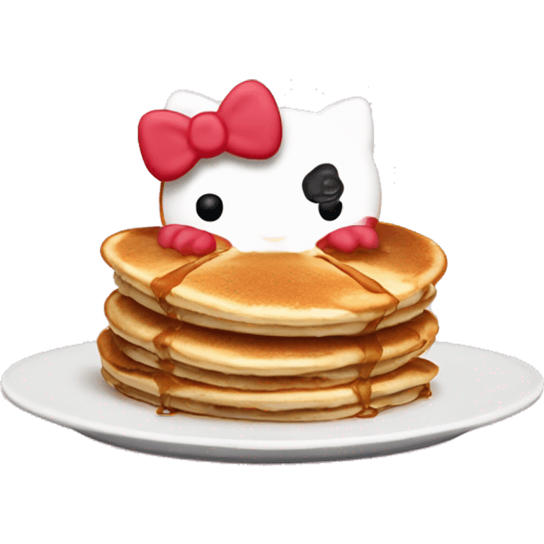 Hello kitty pancake  emoji