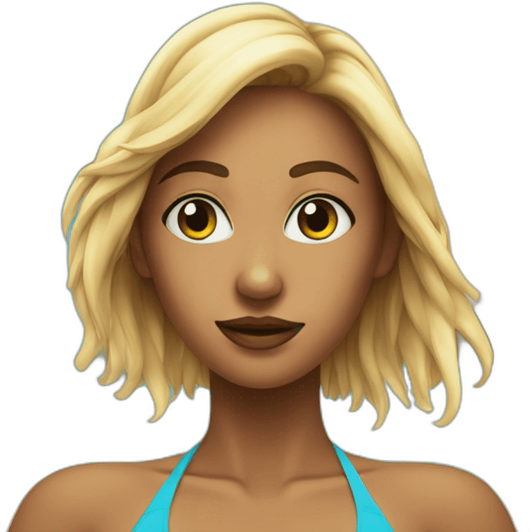 bastiui in a bikini emoji