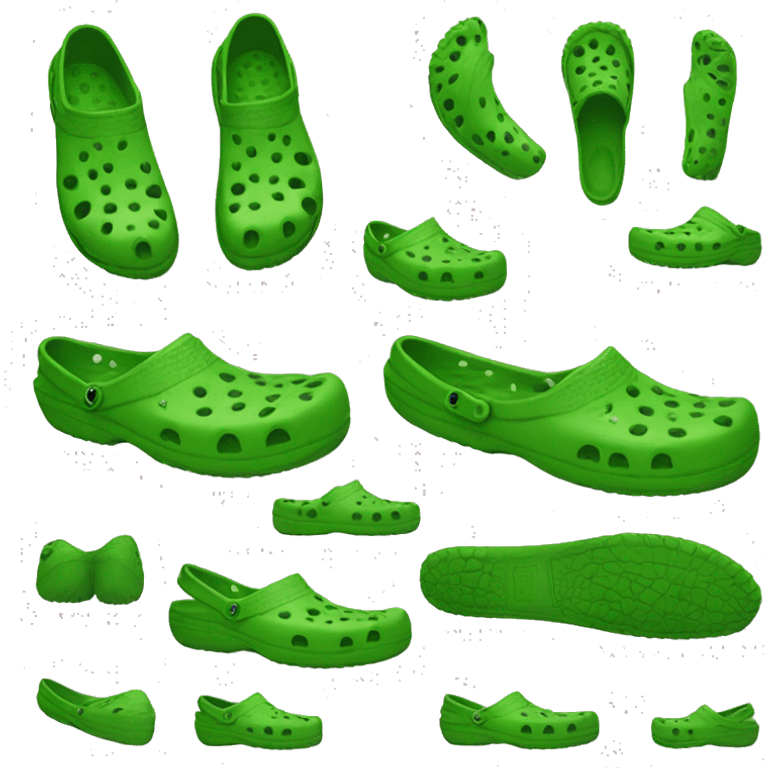 Green crocs emoji