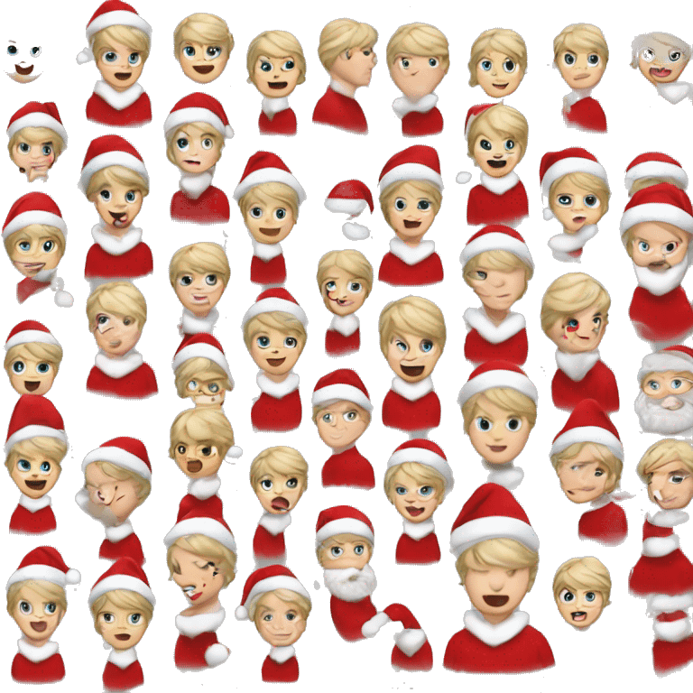 Taylor Swift as santa claus emoji