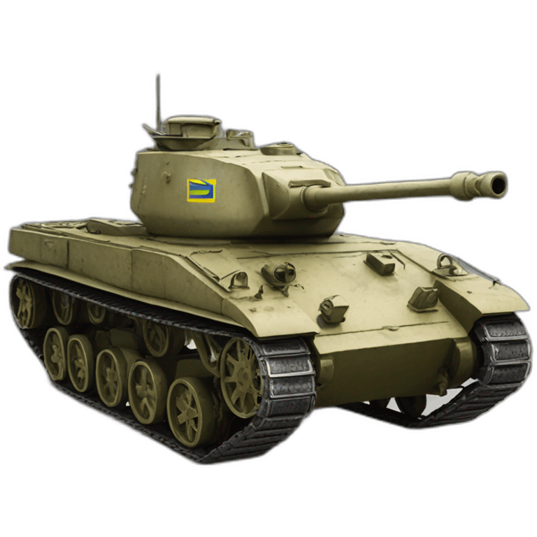 ukranian tank with lots of era emoji