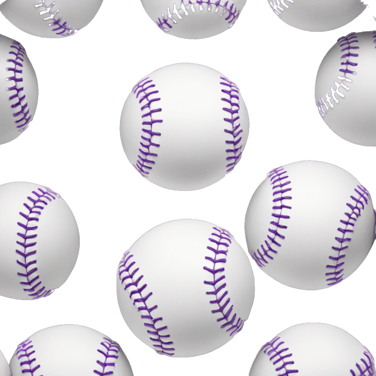 purple and white baseball emoji