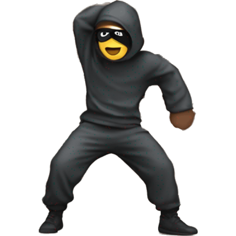 A thief dancing in front of Colosseum ￼ emoji