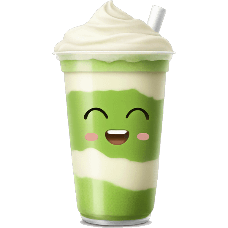 Matcha milk tea emoji