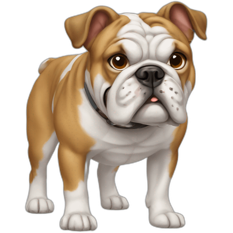 Dog Bulldog full-height emoji