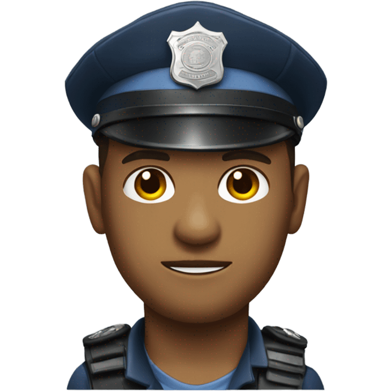 Policemen at the beach emoji