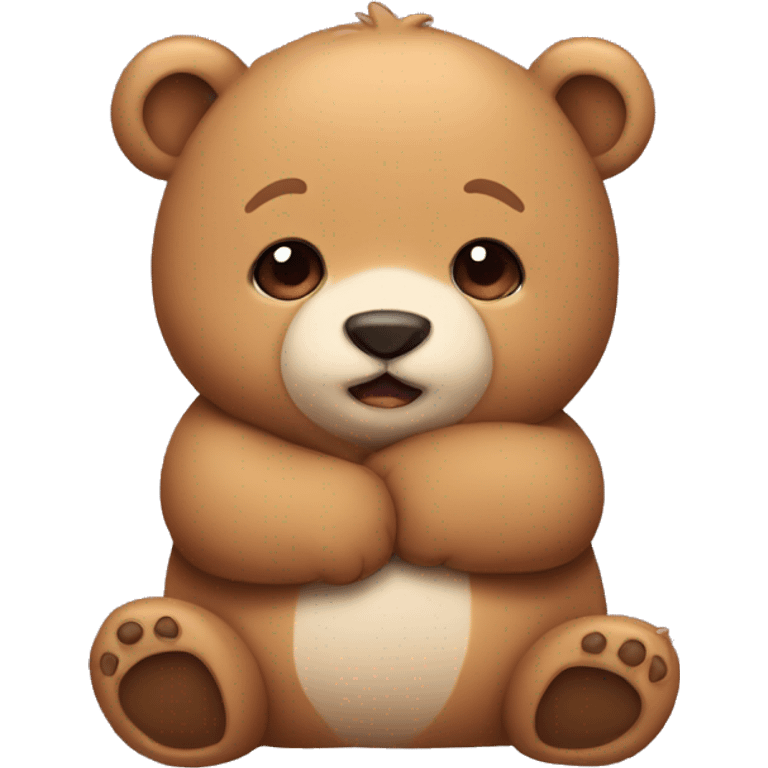 Cuddle cute bears emoji