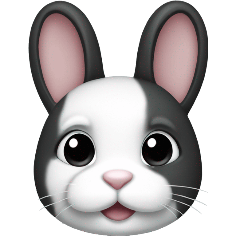 Black and white bunny emoji