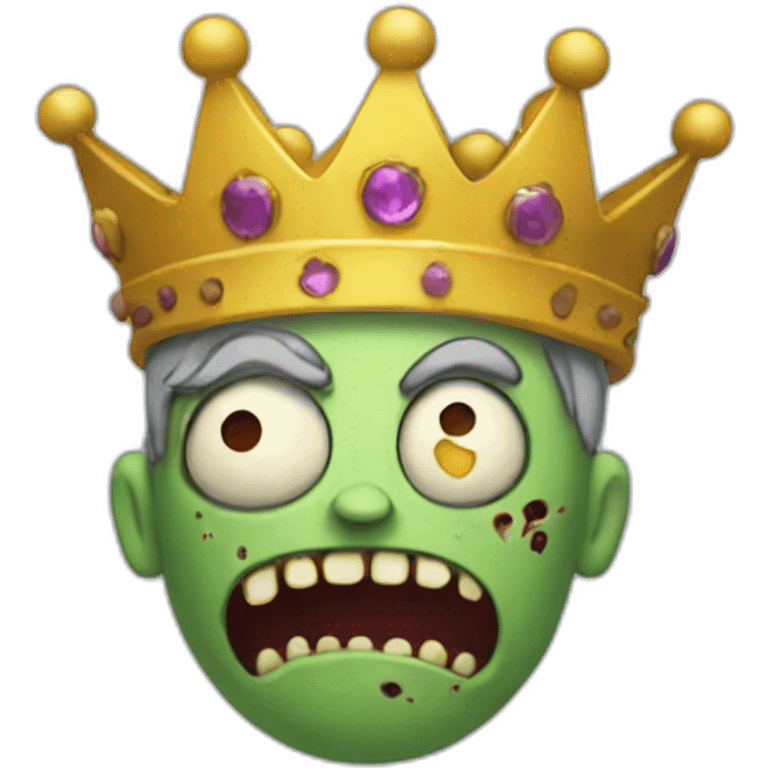 Zombie wearing crown emoji